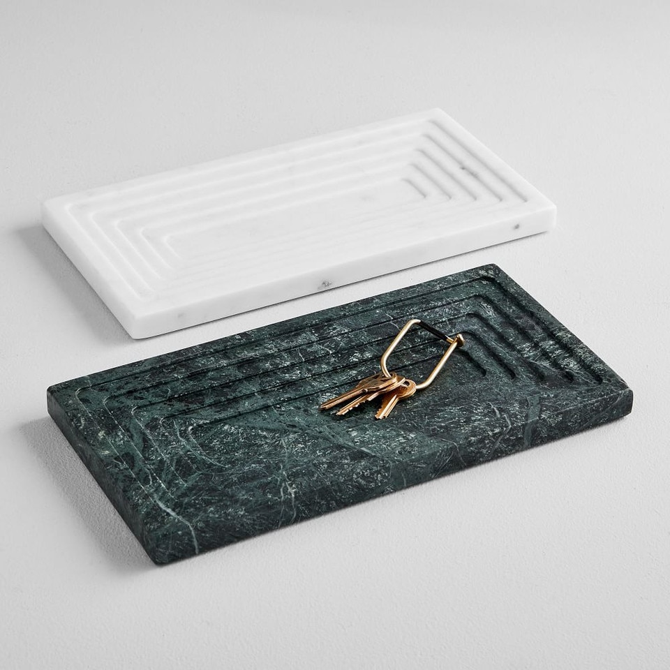 West Elm Mid-Century Vanity Tray in Marble